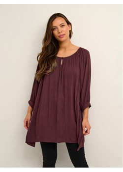 Kaffe Tunika Amber 501030 Fioletowy Relaxed Fit - id: 0000301056997 - marki Kaffe - 181043433 Kaffe Tunika Amber 501030 Fioletowy Relaxed Fit ze sklepu MODIVO w kategorii Bluzki damskie - zdjęcie 181043433