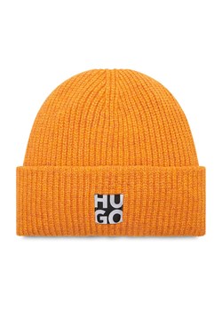 HUGO Czapka Women-X 50477679 Pomarańczowy ze sklepu MODIVO w kategorii Czapki zimowe damskie - zdjęcie 181043451