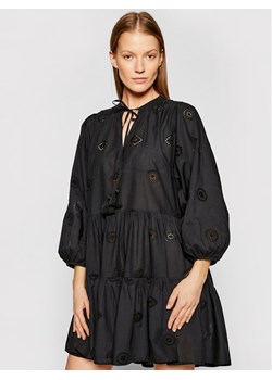 Seafolly Sukienka letnia Embroidery 54155-DR Czarny Regular Fit ze sklepu MODIVO w kategorii Sukienki - zdjęcie 181043464