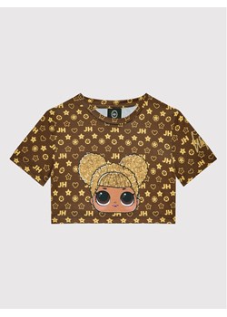 HYPE T-Shirt L.O.L. LOLC21-009 Brązowy Relaxed Fit ze sklepu MODIVO w kategorii Bluzki dziewczęce - zdjęcie 181043524