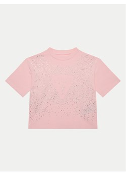 Guess T-Shirt J5RI13 K6YW4 Różowy Boxy Fit - id: 0000304572678 - marki Guess - 181043602 Guess T-Shirt J5RI13 K6YW4 Różowy Boxy Fit ze sklepu MODIVO w kategorii Bluzki dziewczęce - zdjęcie 181043602