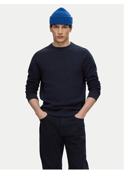 Selected Homme Sweter 16094385 Granatowy Regular Fit ze sklepu MODIVO w kategorii Swetry męskie - zdjęcie 181043883