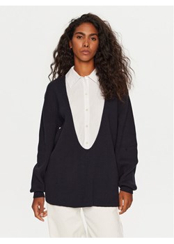STAUD Sweter Coast R24P3137CC Granatowy Oversize ze sklepu MODIVO w kategorii Swetry damskie - zdjęcie 181043961