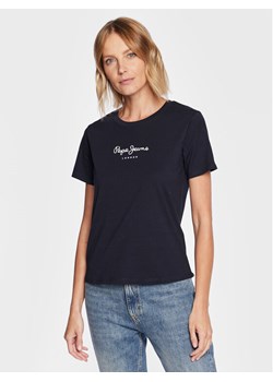 Pepe Jeans T-Shirt Wendy PL505480 Granatowy Regular Fit ze sklepu MODIVO w kategorii Bluzki damskie - zdjęcie 181044041