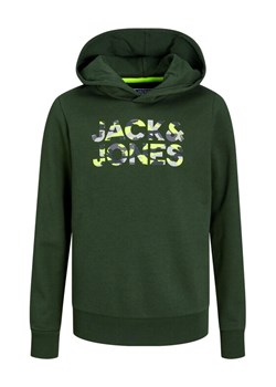 Jack&Jones Junior Bluza 12237172 Zielony Regular Fit ze sklepu MODIVO w kategorii Bluzy chłopięce - zdjęcie 181044074