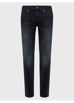 7 For All Mankind Jeansy Slimmy JSMXC510SP Czarny Slim Fit ze sklepu MODIVO w kategorii Jeansy męskie - zdjęcie 181044160
