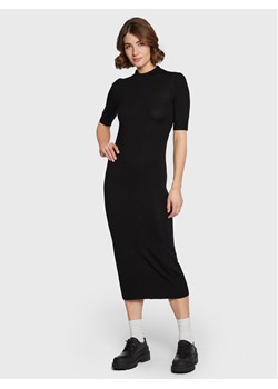 Calvin Klein Sukienka dzianinowa Extra Fine K20K205035 Czarny Slim Fit ze sklepu MODIVO w kategorii Sukienki - zdjęcie 181044424