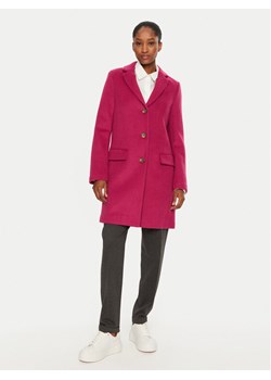 United Colors Of Benetton Płaszcz wełniany 2U62DN062 Różowy Regular Fit ze sklepu MODIVO w kategorii Płaszcze damskie - zdjęcie 181044444