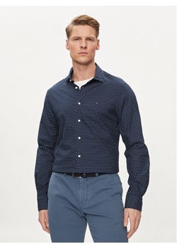 Tommy Hilfiger Koszula Circle MW0MW34649 Granatowy Slim Fit ze sklepu MODIVO w kategorii Koszule męskie - zdjęcie 181044622