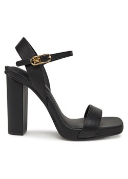 Tommy Hilfiger Sandały High Heel Leather Sandal FW0FW08534 Czarny ze sklepu MODIVO w kategorii Sandały damskie - zdjęcie 181044702