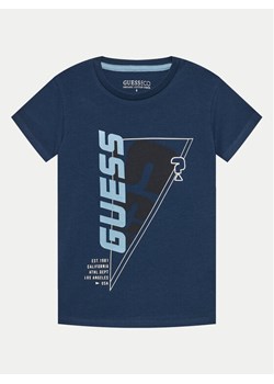 Guess T-Shirt L4GI32 J1314 Granatowy Regular Fit ze sklepu MODIVO w kategorii T-shirty chłopięce - zdjęcie 181044703