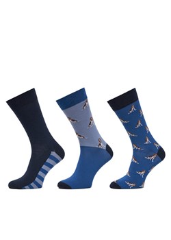 Barbour Zestaw 3 par wysokich skarpet męskich Beagle Dog MGS0070BL71 Niebieski ze sklepu MODIVO w kategorii Skarpetki męskie - zdjęcie 181044710