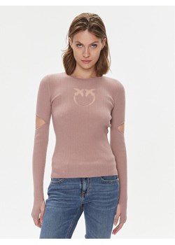 Pinko Sweter Tricheco 102019 A18M Różowy Regular Fit ze sklepu MODIVO w kategorii Swetry damskie - zdjęcie 181044750