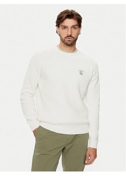 Aeronautica Militare Sweter 242MA1508L529 Biały Regular Fit ze sklepu MODIVO w kategorii Swetry męskie - zdjęcie 181045061