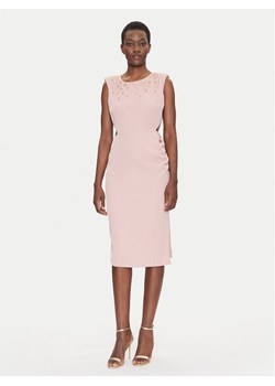 Fracomina Sukienka koktajlowa FQ25SD2004W47601 Różowy Slim Fit ze sklepu MODIVO w kategorii Sukienki - zdjęcie 181045153