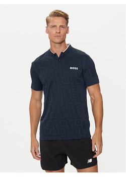 Boss Polo Pariq MB 7 50521973 Granatowy Slim Fit - id: 0000304020872 - marki BOSS HUGO BOSS - 181045623 Boss Polo Pariq MB 7 50521973 Granatowy Slim Fit ze sklepu MODIVO w kategorii T-shirty męskie - zdjęcie 181045623
