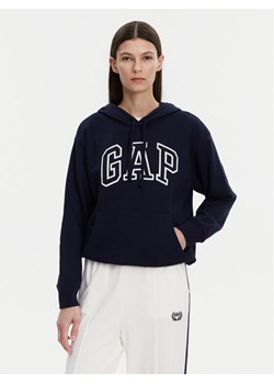 Gap Bluza 870537-05 Granatowy Relaxed Fit ze sklepu MODIVO w kategorii Bluzy damskie - zdjęcie 181045681