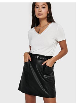 ONLY Spódnica z imitacji skóry Heidi 15229099 Czarny Regular Fit ze sklepu MODIVO w kategorii Spódnice - zdjęcie 181045754