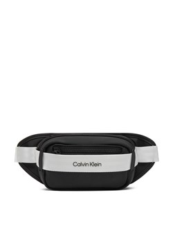 Calvin Klein Jeans Saszetka nerka Logo Waist Bag IU0IU00694 Czarny ze sklepu MODIVO w kategorii Nerki - zdjęcie 181045873