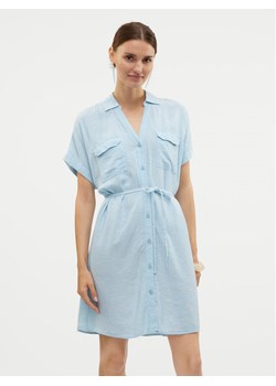Vero Moda Sukienka letnia Linn 10323027 Błękitny Relaxed Fit ze sklepu MODIVO w kategorii Sukienki - zdjęcie 181045954