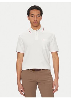 Tommy Hilfiger Polo MW0MW38457 Biały Classic Fit ze sklepu MODIVO w kategorii T-shirty męskie - zdjęcie 181045994