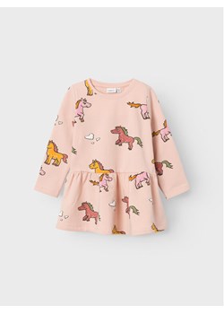 NAME IT Sukienka codzienna 13222195 Różowy Regular Fit ze sklepu MODIVO w kategorii Sukienki dziewczęce - zdjęcie 181046084