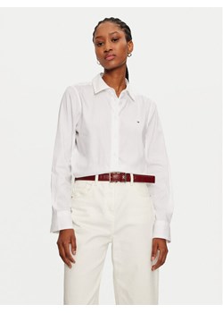 Tommy Hilfiger Koszula WW0WW44084 Biały Regular Fit - id: 0000304407673 - marki Tommy Hilfiger - 181046393 Tommy Hilfiger Koszula WW0WW44084 Biały Regular Fit ze sklepu MODIVO w kategorii Koszule damskie - zdjęcie 181046393