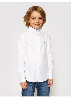 Polo Ralph Lauren Koszula 323819238001 Biały Slim Fit ze sklepu MODIVO w kategorii Koszule chłopięce - zdjęcie 181046550