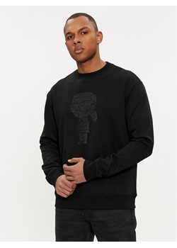 KARL LAGERFELD Bluza 705430 542941 Czarny Regular Fit ze sklepu MODIVO w kategorii Bluzy męskie - zdjęcie 181046560