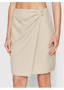 Samsøe Samsøe Spódnica trapezowa Lina F22200075 Beżowy Regular Fit ze sklepu MODIVO w kategorii Spódnice - zdjęcie 181046654