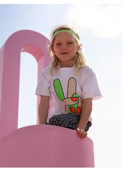 Reima T-Shirt MINNA PARIKKA Peace 5200214A Biały Relaxed Fit ze sklepu MODIVO w kategorii Bluzki dziewczęce - zdjęcie 181046804