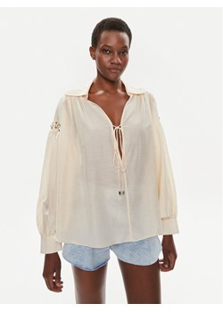 Pinko Bluzka Elf 103744 A1XU Beżowy Relaxed Fit ze sklepu MODIVO w kategorii Bluzki damskie - zdjęcie 181046950