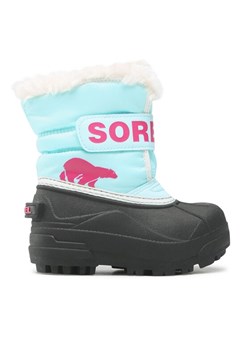 Sorel Śniegowce Childrens Snow Commander NC1960-428 Błękitny ze sklepu MODIVO w kategorii Buty zimowe dziecięce - zdjęcie 181047014