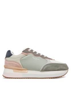 Pepe Jeans Sneakersy PLS60034 Zielony ze sklepu MODIVO w kategorii Buty sportowe damskie - zdjęcie 181047191