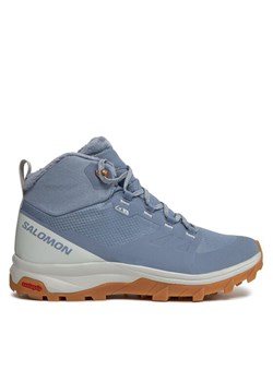 Salomon Trekkingi Outsnap Climasalomon™ Waterproof L47289900 Niebieski ze sklepu MODIVO w kategorii Workery damskie - zdjęcie 181047284