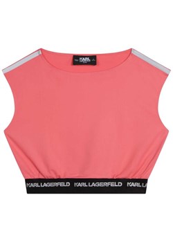 Karl Lagerfeld Kids Top Z15410 D Czerwony Regular Fit ze sklepu MODIVO w kategorii Bluzki dziewczęce - zdjęcie 181047400
