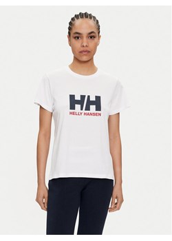 Helly Hansen T-Shirt W Hh Logo T-Shirt 2.0 34465 Biały Regular Fit ze sklepu MODIVO w kategorii Bluzki damskie - zdjęcie 181047413