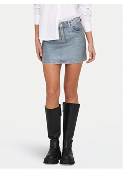 ONLY Spódnica jeansowa Hollywood 15342137 Niebieski Regular Fit ze sklepu MODIVO w kategorii Spódnice - zdjęcie 181047530
