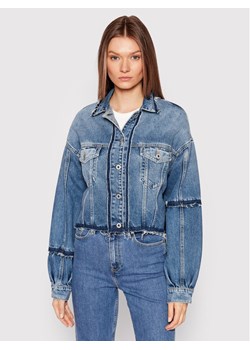 Pepe Jeans Kurtka jeansowa Sage Reclaim PL402062 Niebieski Relaxed Fit ze sklepu MODIVO w kategorii Kurtki damskie - zdjęcie 181047612
