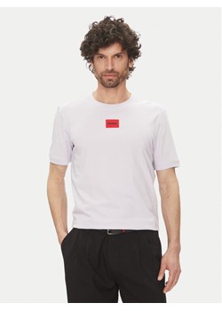 HUGO T-Shirt Diragolino212 50447978 Fioletowy Regular Fit ze sklepu MODIVO w kategorii T-shirty męskie - zdjęcie 181047673