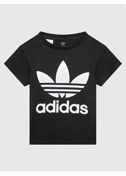 adidas T-Shirt adicolor Trefoil H25245 Czarny Regular Fit ze sklepu MODIVO w kategorii T-shirty chłopięce - zdjęcie 181047681