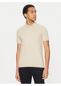 Selected Homme Polo 16092437 Beżowy Regular Fit ze sklepu MODIVO w kategorii T-shirty męskie - zdjęcie 181047802