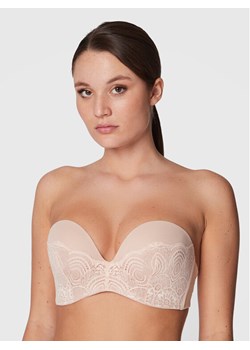Wonderbra Biustonosz bardotka WB000BHO Beżowy ze sklepu MODIVO w kategorii Biustonosze - zdjęcie 181047834