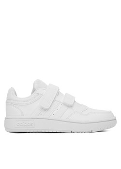 adidas Sneakersy Hoops Lifestyle Basketball Hook-and-Loop GW0436 Biały ze sklepu MODIVO w kategorii Buty sportowe dziecięce - zdjęcie 181047942