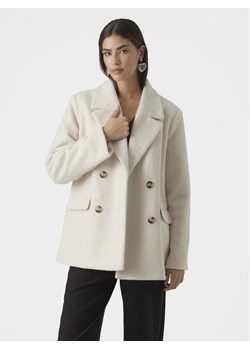 Vero Moda Płaszcz przejściowy Sally 10298587 Écru Regular Fit ze sklepu MODIVO w kategorii Płaszcze damskie - zdjęcie 181047951