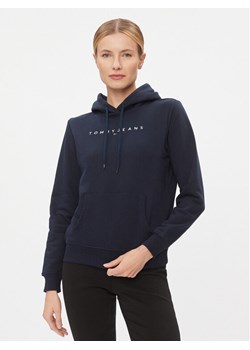Tommy Jeans Bluza Linear DW0DW17324 Granatowy Regular Fit ze sklepu MODIVO w kategorii Bluzy damskie - zdjęcie 181047961