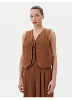 Herskind Kamizelka 5505840 Brązowy Regular Fit ze sklepu MODIVO w kategorii Kamizelki damskie - zdjęcie 181048073