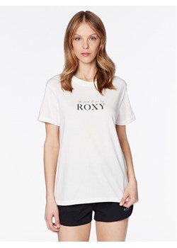 Roxy T-Shirt Noon Ocean ERJZT05490 Biały Regular Fit ze sklepu MODIVO w kategorii Bluzki damskie - zdjęcie 181048212