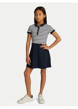Tommy Hilfiger Sukienka codzienna Skater KG0KG08484 S Granatowy Regular Fit ze sklepu MODIVO w kategorii Sukienki dziewczęce - zdjęcie 181048260