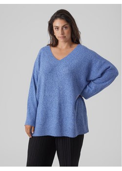 Vero Moda Curve Sweter 10297266 Niebieski Regular Fit ze sklepu MODIVO w kategorii Swetry damskie - zdjęcie 181048354